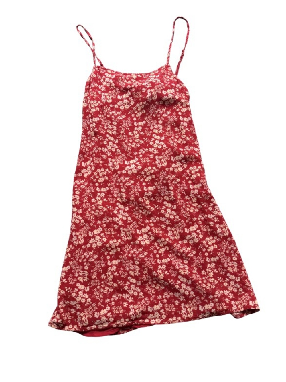 American Eagle Outfitters Coral-Red Floral Dress
